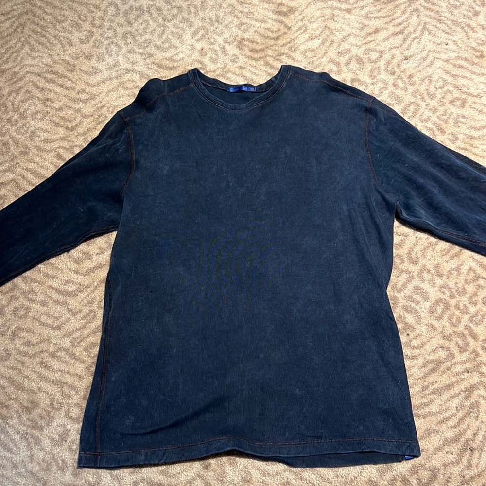 Long sleeve thin weight size large from agave Charcoal graycotton-ribbed shirt.